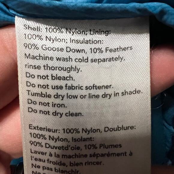 Outdoor Research Incandescent Hoody Jacket Womens Small Blue Down Puffer Hooded - Picture 10 of 12